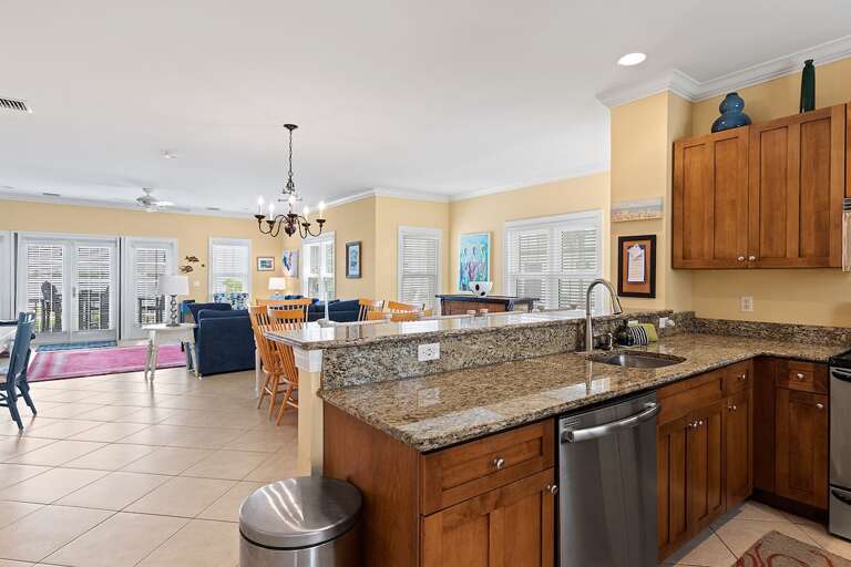 Open floor plan made for entertaining.