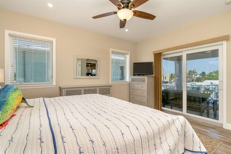 The master suite with a king bed. The master suite with a king bed.