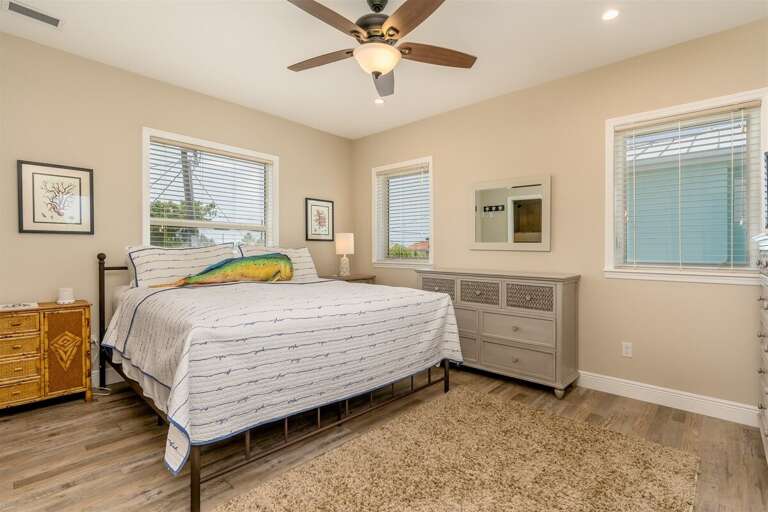 The master suite with a king bed. The master suite with a king bed.