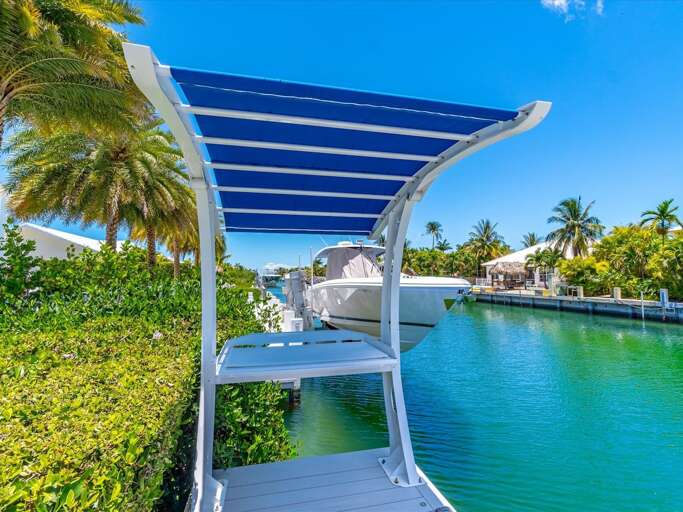 Fish cleaning station.