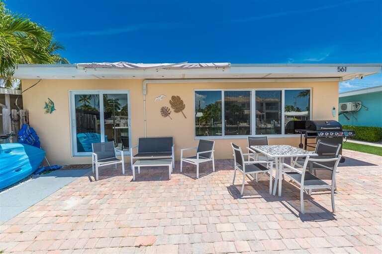 Outdoor seating available.