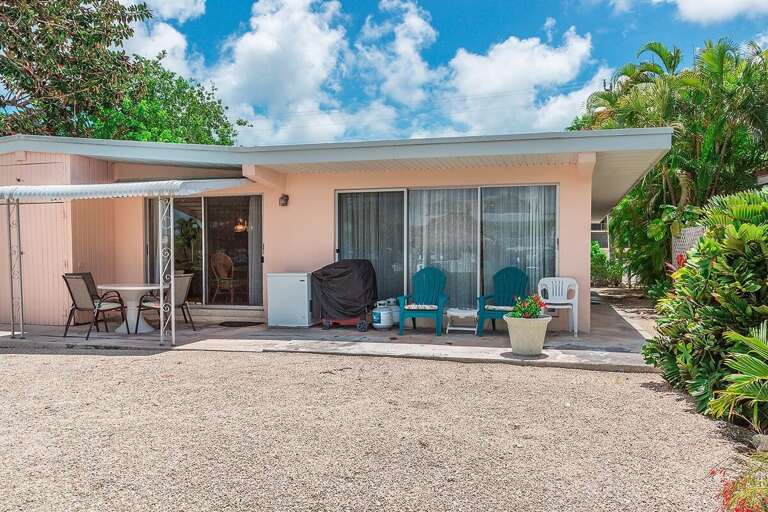 Back patio with propane grill & bait freezer. Back patio with propane grill & bait freezer.