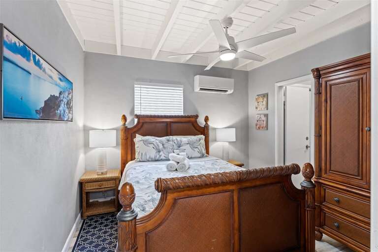 Bedroom 2 with a queen bed.