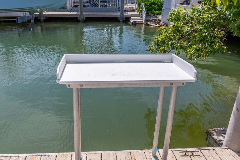 Fish cleaning table for your convenience.