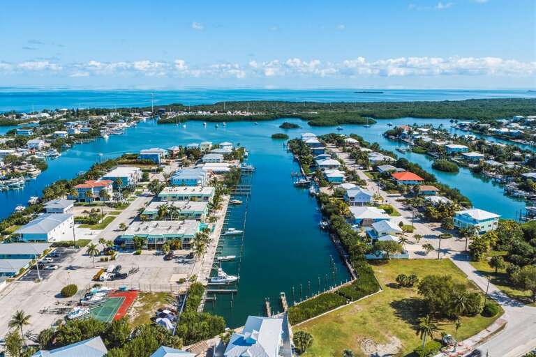 Enjoy a bird's-eye view of this stunning waterfront home in Marathon FL, offering everything needed for a memorable Florida Keys getaway.
