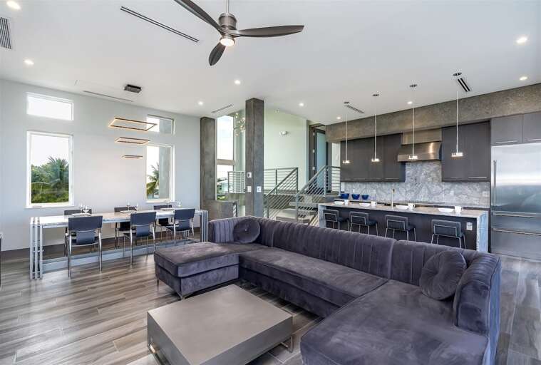 2nd level sleek and modern living room. 2nd level sleek and modern living room.