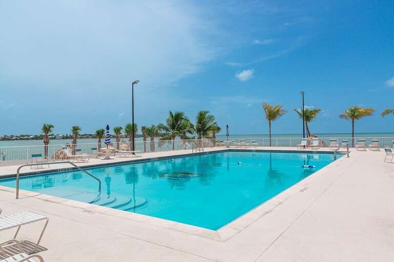 HUGE community pool for relaxing on hot days.