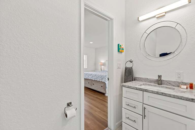 Master bathroom.