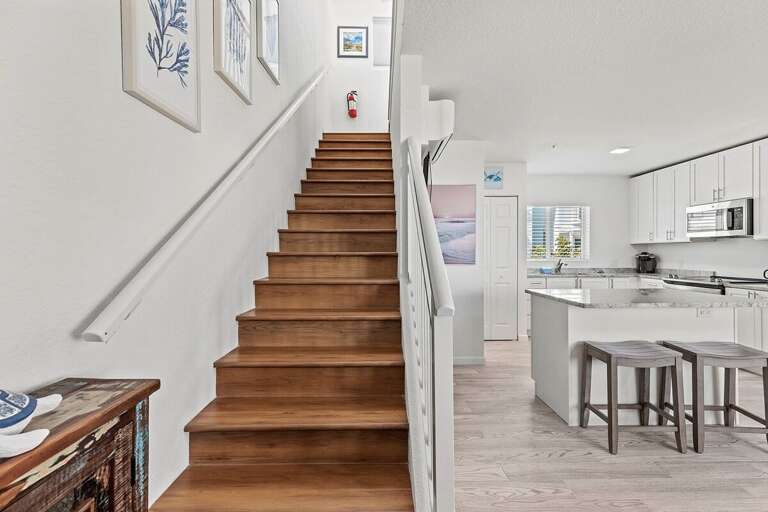 Stairs to master suite