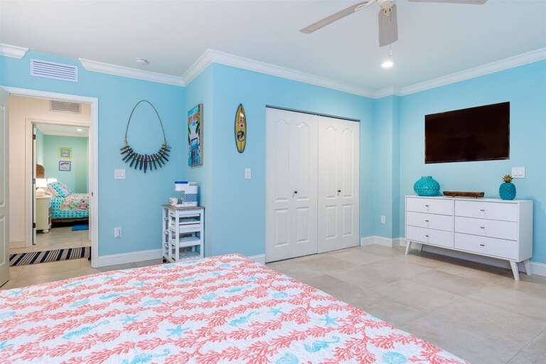 downstairs bedroom 4 with smart TV