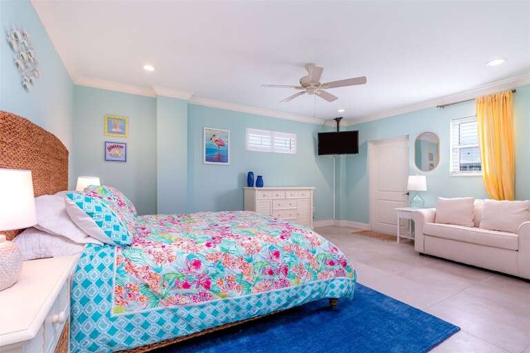 downstairs bedroom 5 with smart TV