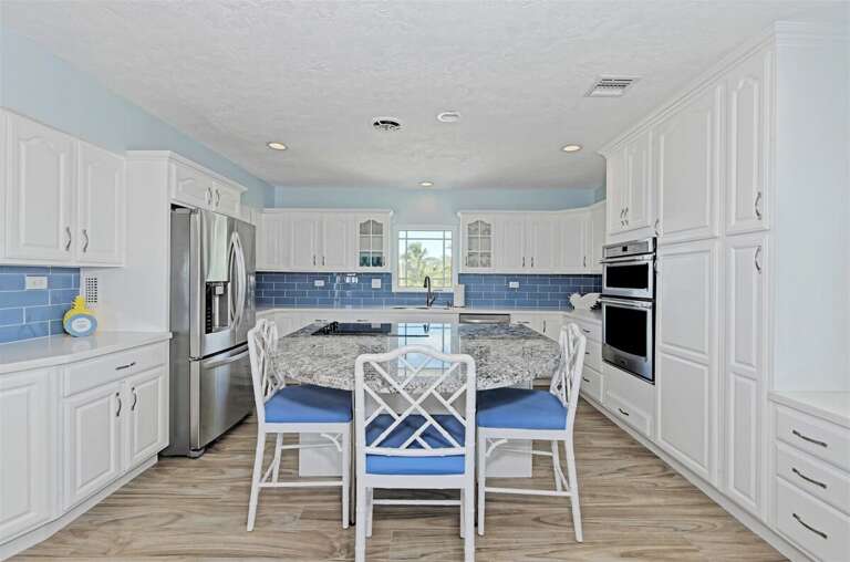 2nd floor main kitchen breakfast bar seating