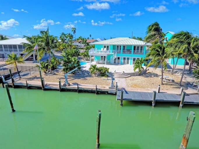 Plenty of dockage and clear blue waters