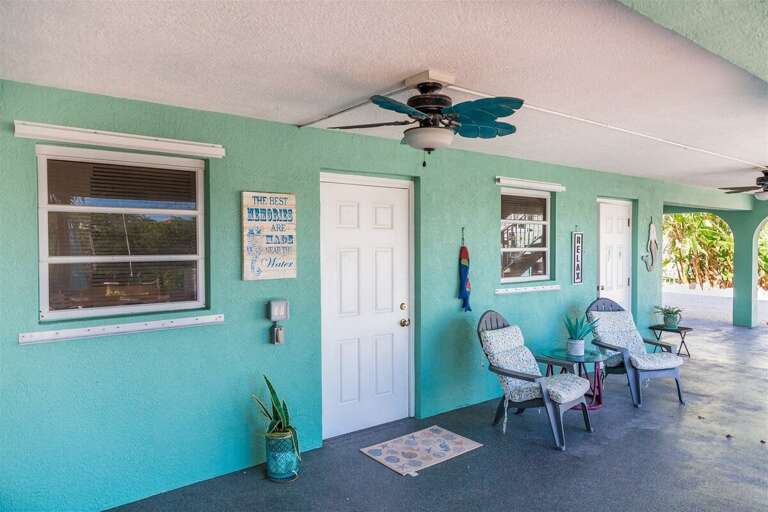Doors to downstairs bedroom & bathroom
