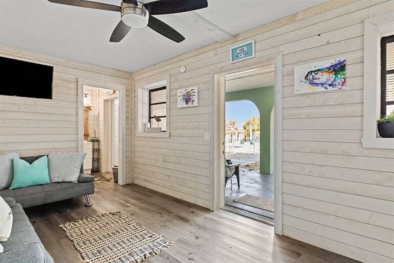 Downstairs private bedroom with ensuite bathroom