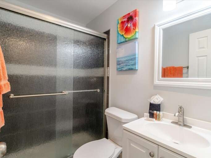 1st level hallway full bathroom. 1st level hallway full bathroom.