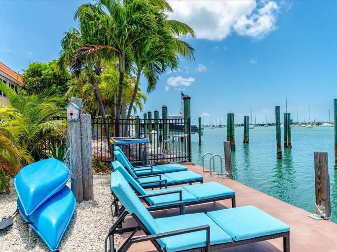 Soak in the sun on these lounge chairs by the backyard. Soak in the sun on these lounge chairs by the backyard.