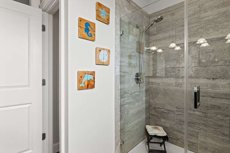 Walk-in shower.