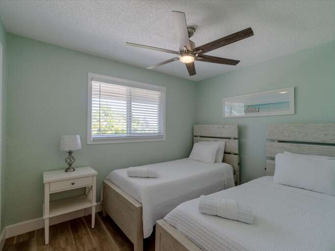 2nd level double twin bedroom