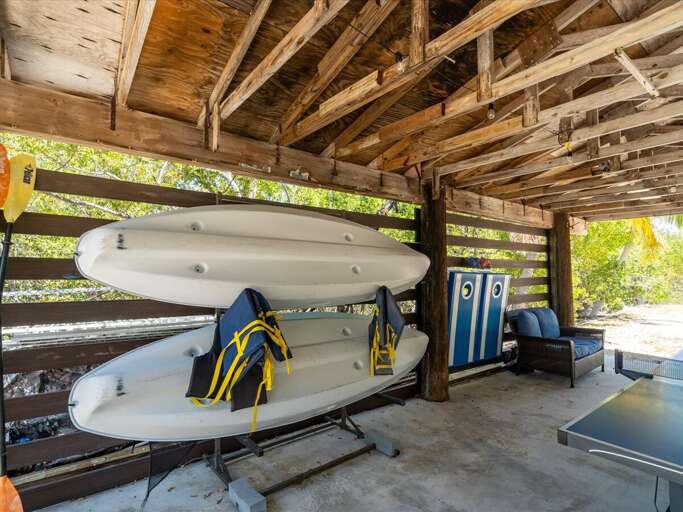 Hop right into the gulf and paddle away