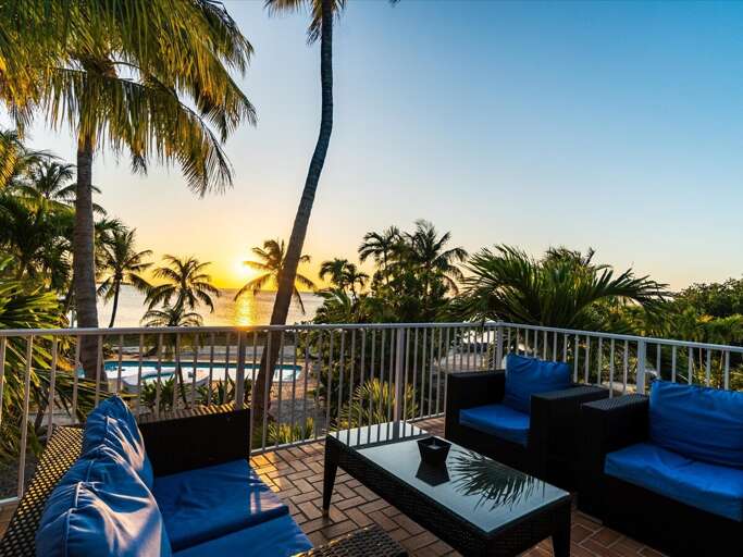 Sunset views on the balcony