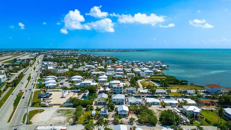 Aerial views this house has the red star on it.