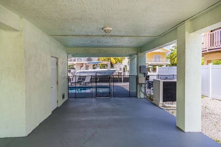 Outdoor area. Grill included with home but not pictured.