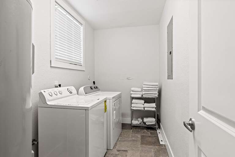 Washer and dryer. Washer and dryer.