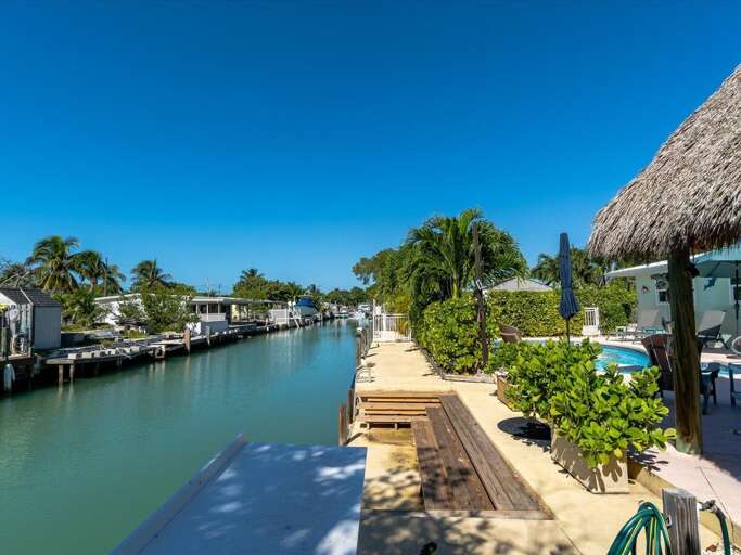 Canal view to the open water.