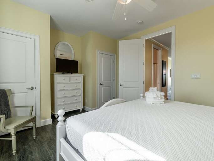 2nd level bedroom 2 with a king bed and has full bathroom access. 2nd level bedroom 2 with a king bed and has full bathroom access.