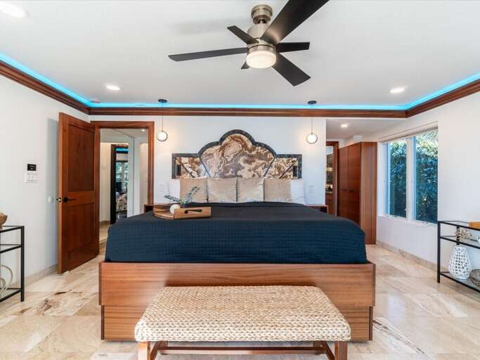 Grand Suite bedroom with private balcony.