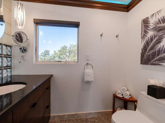 Penthouse suite bathroom.