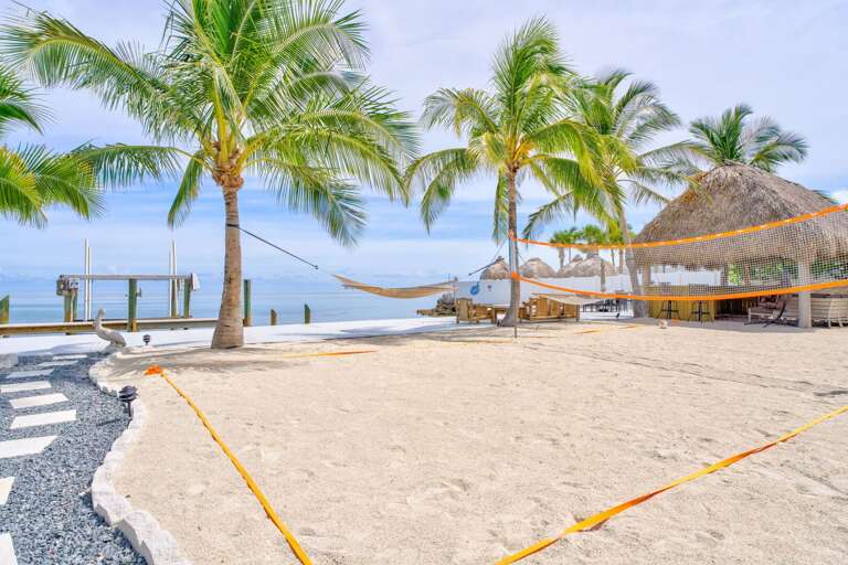 Challenge your friends to a game on the oceanfront sand volleyball court, combining sport and stunning coastal views in the heart of the Florida Keys.