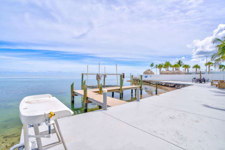 Easily clean your fresh catch with this convenient private fish cleaning station, located steps from the ocean at this upscale Florida Keys vacation home in Marathon.