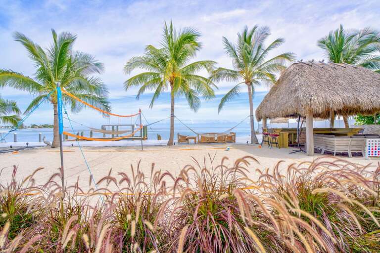 Enjoy hours of family fun on the spacious private sand volleyball court, designed for all skill levels and located within this exclusive Marathon vacation rental.