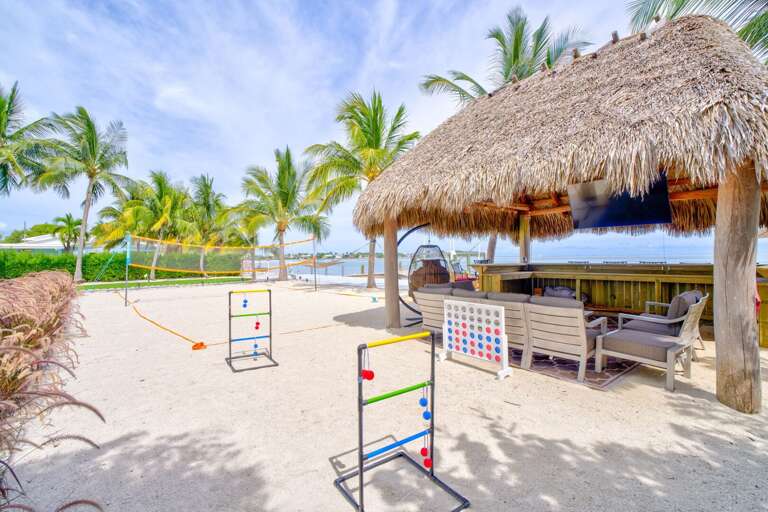 Relax in your own private oceanfront tiki hut, complete with shaded seating and uninterrupted ocean Relax in your own private oceanfront tiki hut, complete with shaded seating and uninterrupted ocean