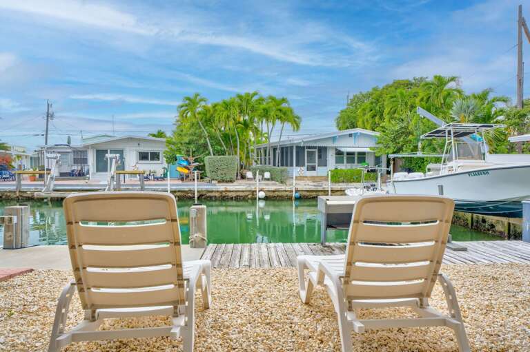 Spacious patio ideal for relaxing after a day exploring the Keys.