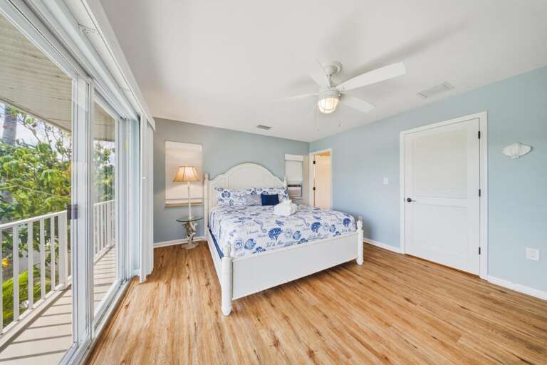 This comfortable king primary suite offers a relaxing escape in your Marathon Florida Keys vacation