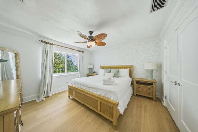 A bright and comfortable space designed for restful nights after a day in the Florida Keys.
