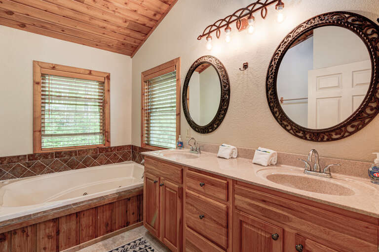 Main Suite/Bedroom One - Attached Full Bath w/ Dual Vanities Main Suite/Bedroom One - Attached Full Bath w/ Dual Vanities