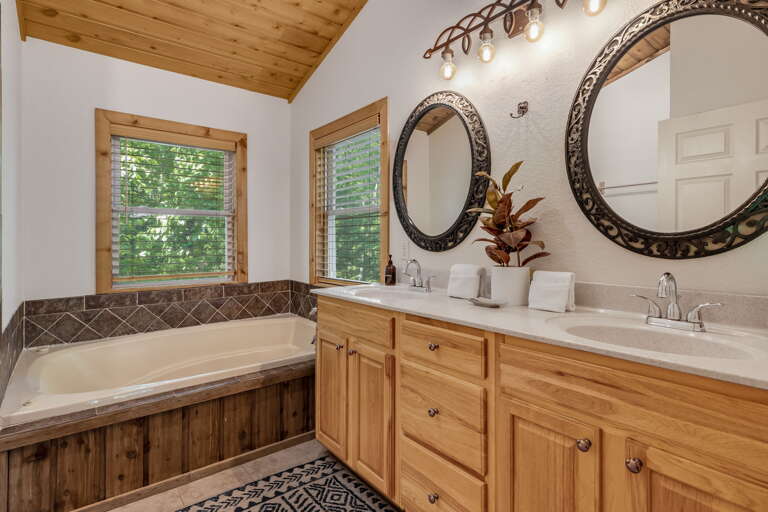 Main Suite/Bedroom One - Attached Full Bath w/ Dual Vanities