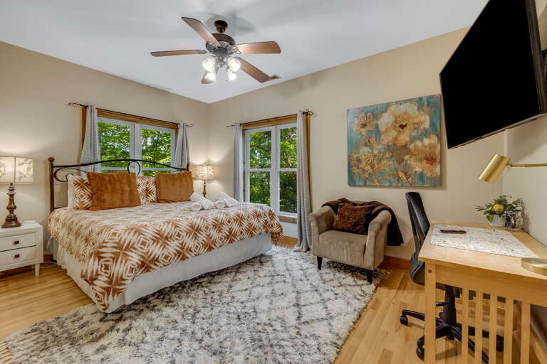 Lower Level - Main Suite/Bedroom Two - King Bed w/ Smart TV