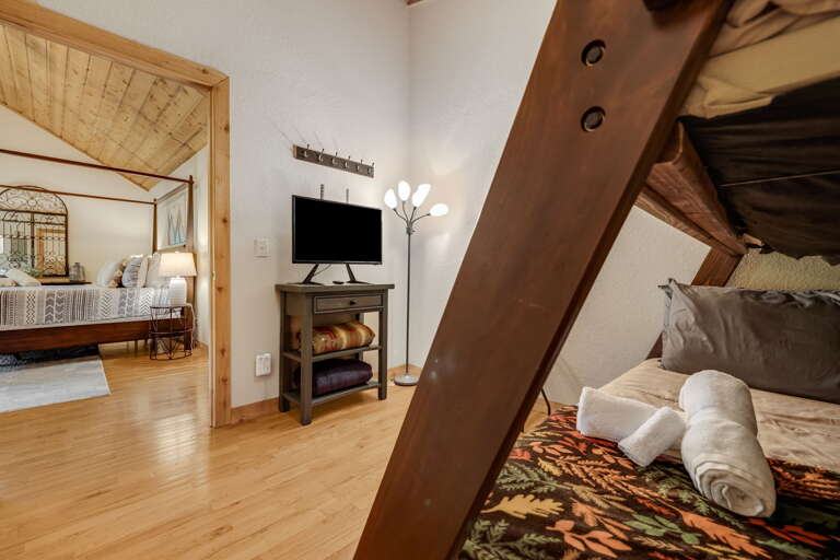 Main Suite/Bonus Sleeping Area w/ Twin Over Full Bunk and Smart TV