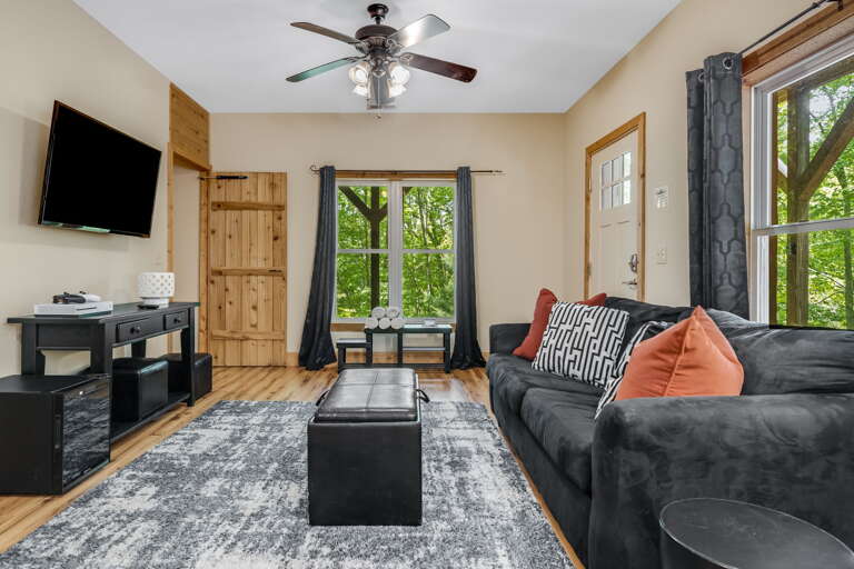 Lower Level - Living Area w/ Smart TV and XBOX Game Console