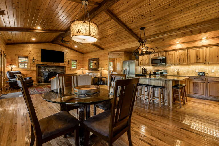 Guest Cabin - Open Floor Plan Living Area