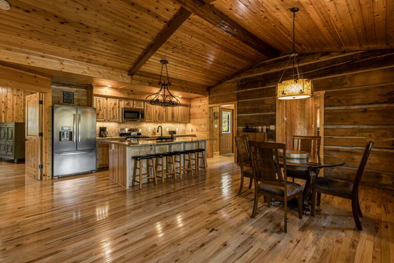 Guest Cabin - Open Floor Plan Living Area