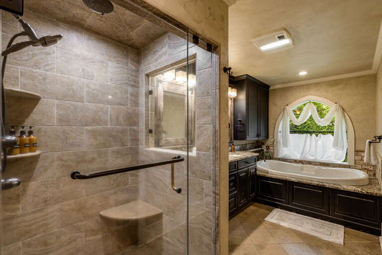 Main Suite/Bedroom Two - Attached Full Bath w/ Soaking Tub