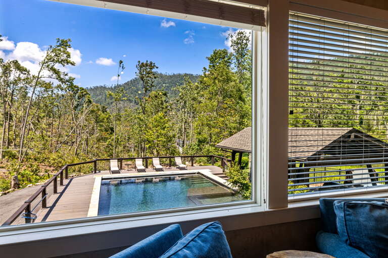 Inviting Poolside Views Inviting Poolside Views