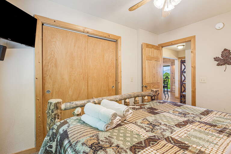 Bedroom One - King Bed & TV