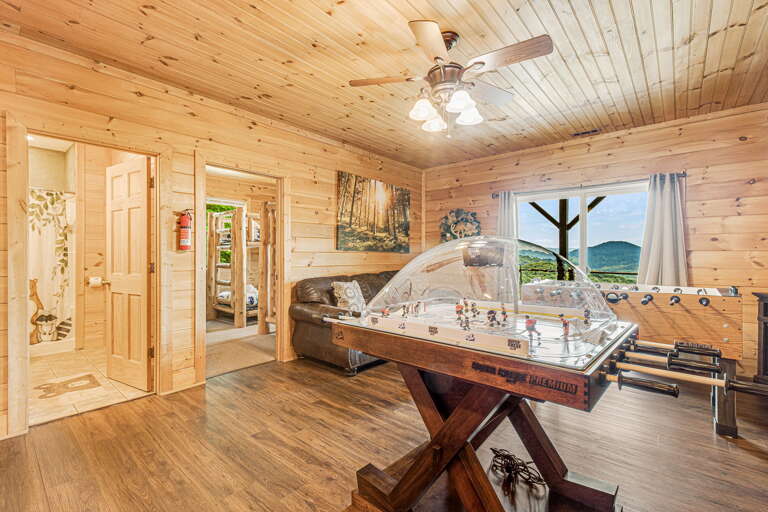 Lower Level - Recreation Living Area - Hockey Table - Pass the Puck